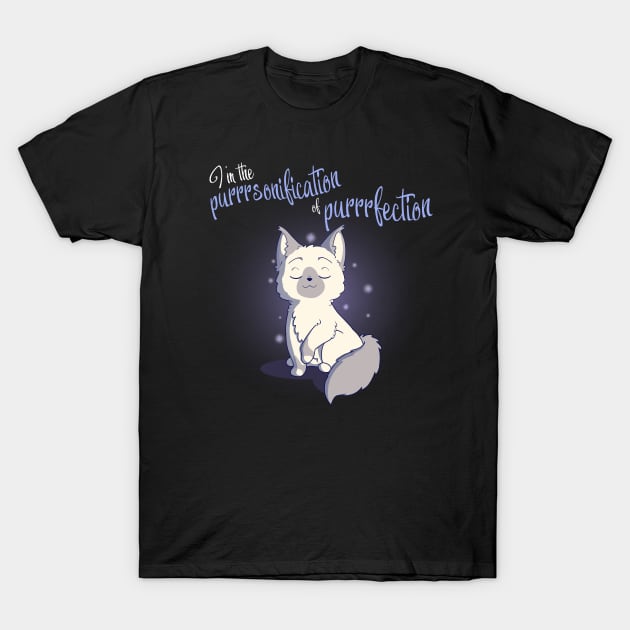 Purrfection male <3 T-Shirt by QuirkyMix